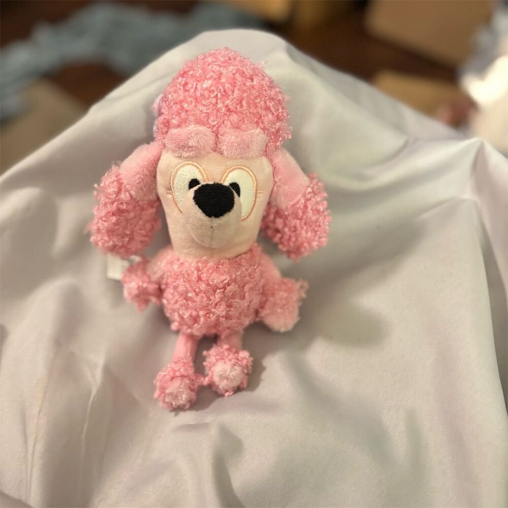 Bluey & Friends Coco 8" Pink Poodle Dog Plush Toy Washable 3+